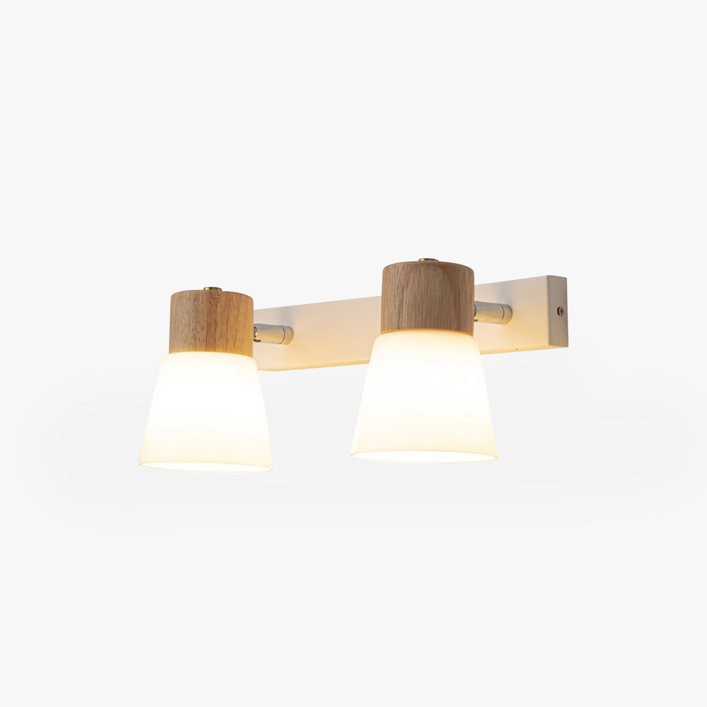 Ozawa Nordic Wall Lamp Wood/Glass | Wall Lamp | Led | glass/wood | 110V - 240V | Elegant Wall Illumination
