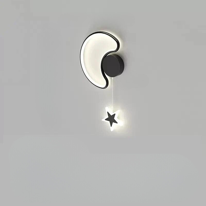 LumiDroom Clouds Star Moon Wall | Wall Lamp | Led | plastic | Elegant Wall Illumination