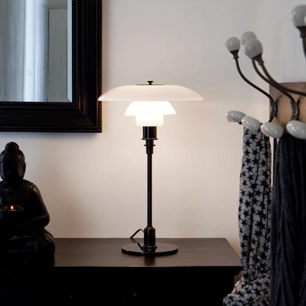 Scandinavian Design Table Lamp Multilayer | Table Lamp | glass/Metal | Sleek Table Accent