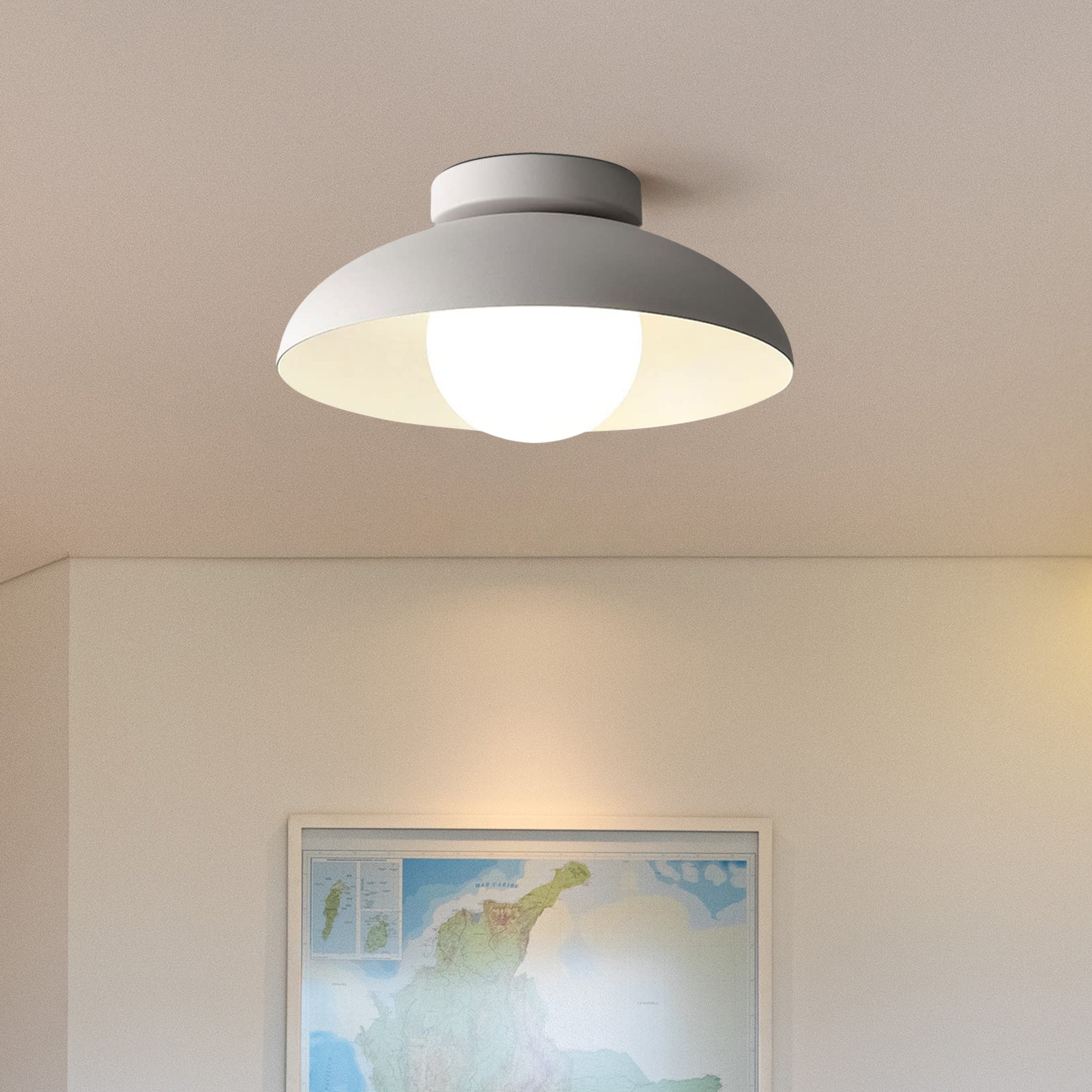 Modern Metal Semi-Flush Ceiling Lamp | Lighting | LED | metal | 110V-120V | Premium Lighting Solution
