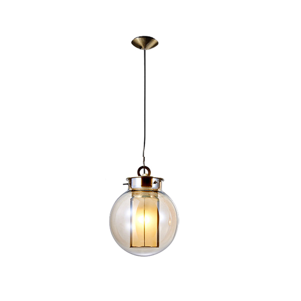 Amber Glass Hanging Lamp | Lighting | Warm White | glass | 110V | Premium Lighting Solution