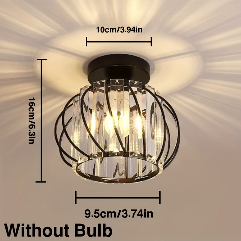 CrystalGlow Luxury Crystal Hallway Lamp, | Lighting | metal | Premium Lighting Solution