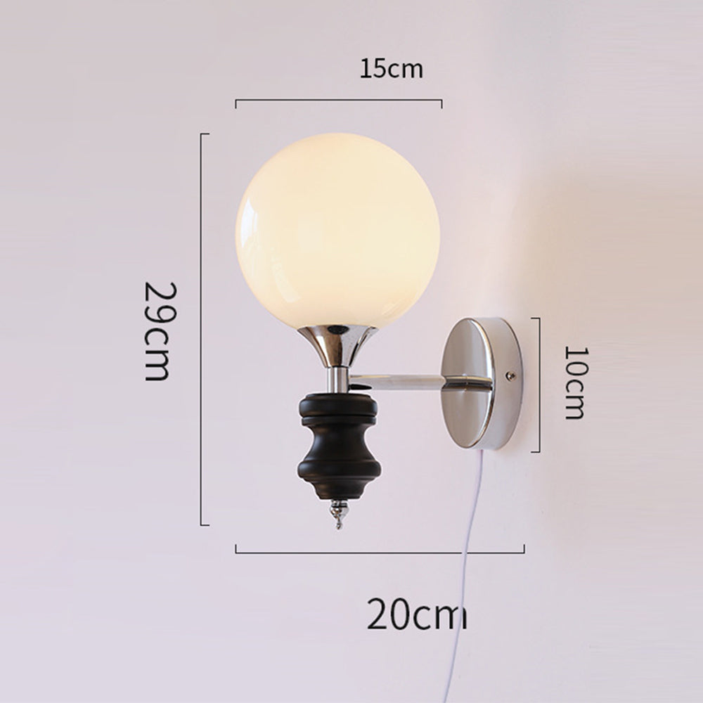 French Medieval Vintage Bauhaus Wall | Wall Lamp | glass | 110V - 120V | Elegant Wall Illumination