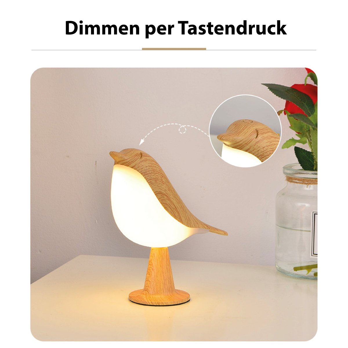 Design Bird Lamp Modern Table | Table Lamp | LED | 6-10W | Sleek Table Accent