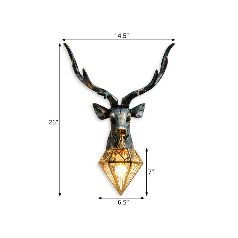 Wall Lamp Bronze Diamond | Wall Lamp | metal | 110V - 120V - 20V - 220V - 240V | Elegant Wall Illumination