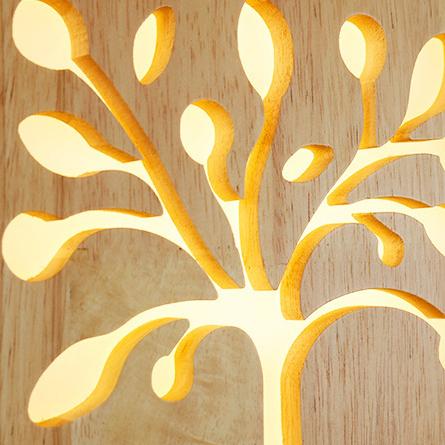NatureShine Modern wall lamp made | Wall Lamp | Led | Wood | Elegant Wall Illumination