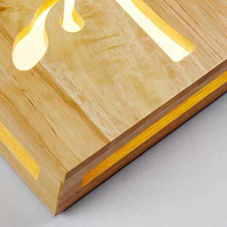 NatureShine Modern wall lamp made | Wall Lamp | Led | Wood | Elegant Wall Illumination
