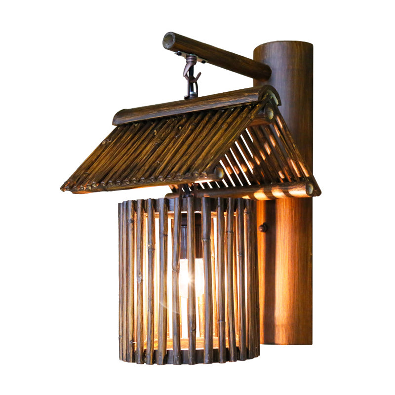 Bamboo Wall Lamp Asian Wall | Wall Lamp | bamboo | 110V - 120V - 20V - 220V - 240V | Elegant Wall Illumination