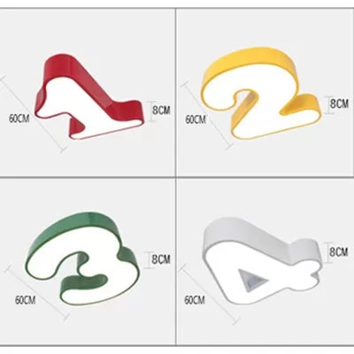 NumberLight Modern Ceiling Lamp Number | Lighting | LED | metal | 39 watts | 110V-120V | Premium Lighting Solution