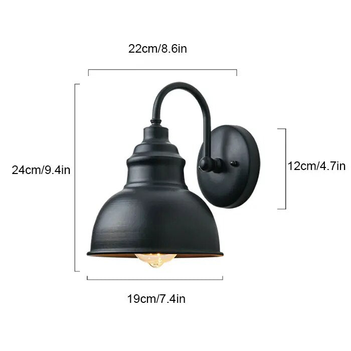 RetroLicht Classic Outdoor Wall Lamp | Wall Lamp | iron | Elegant Wall Illumination