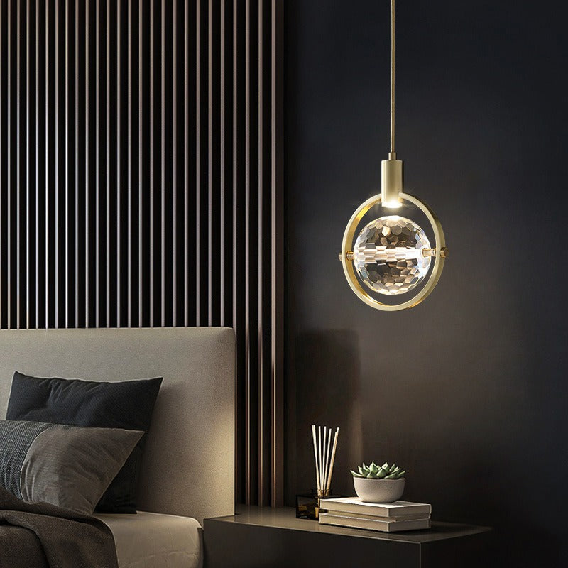 Modern Ring Crystal Hanging Lamp | Lighting | LED | copper/metal | 5W | 100-240V | Premium Lighting Solution