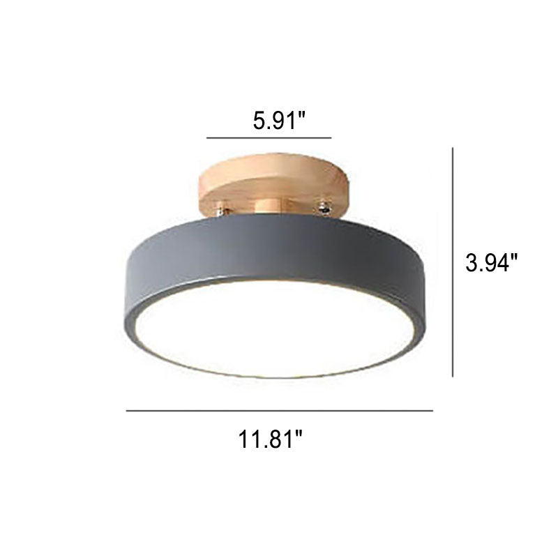 Scandinavian Style Round Semi-Recessed Ceiling | Lighting | LED | Premium Lighting Solution