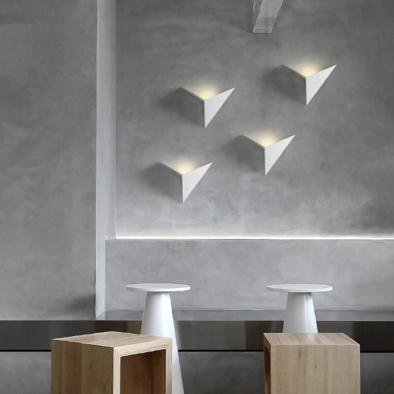 DriehoekLicht Minimalist Wall Lamp Interior | Wall Lamp | Led | Aluminum/Metal | 3W | 85-265V | Elegant Wall Illumination