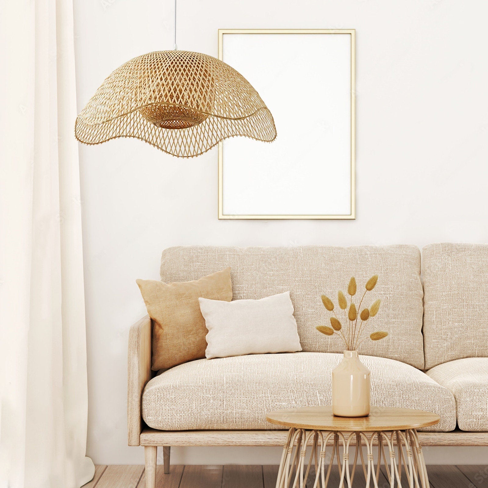 Handmade Bamboo Hanging Lamp | Lighting | bamboo | 40W | Premium Lighting Solution