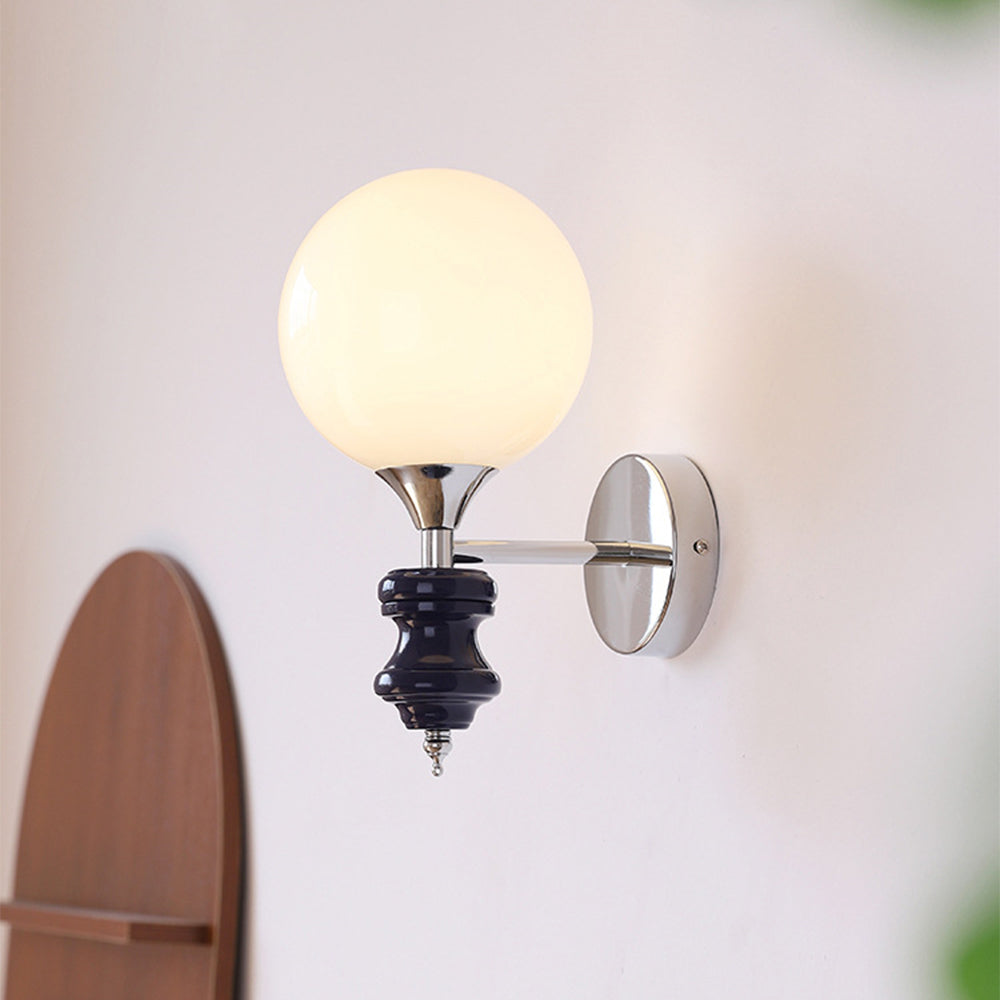 French Medieval Vintage Bauhaus Wall | Wall Lamp | glass | 110V - 120V | Elegant Wall Illumination