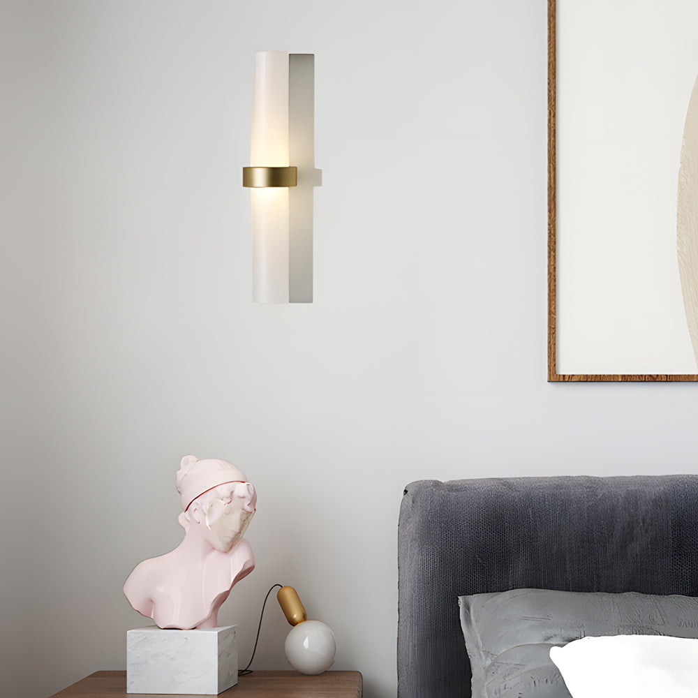 LumiTube Modern Wall Lamp made | Wall Lamp | Led | Warm White | glass/metal | Elegant Wall Illumination