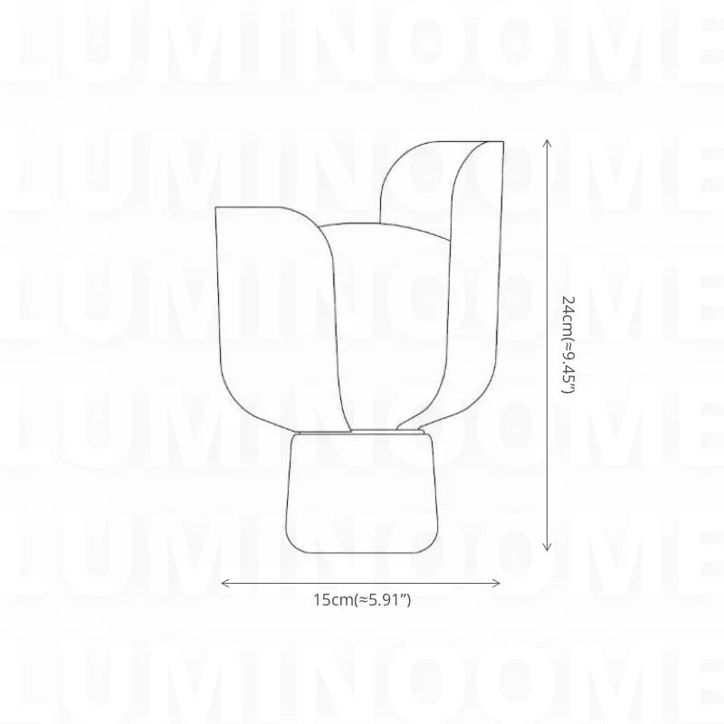 Petalux™ Modern Flower Shaped Table | Table Lamp | acrylic/metal | Sleek Table Accent
