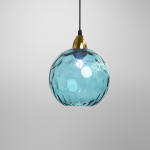 HelderBol Glass Ball Hanging Lamp | Lighting | cool white | glass/iron/metal | Premium Lighting Solution