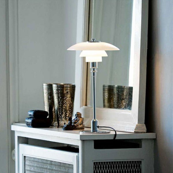 Scandinavian Design Table Lamp Multilayer | Table Lamp | glass/Metal | Sleek Table Accent