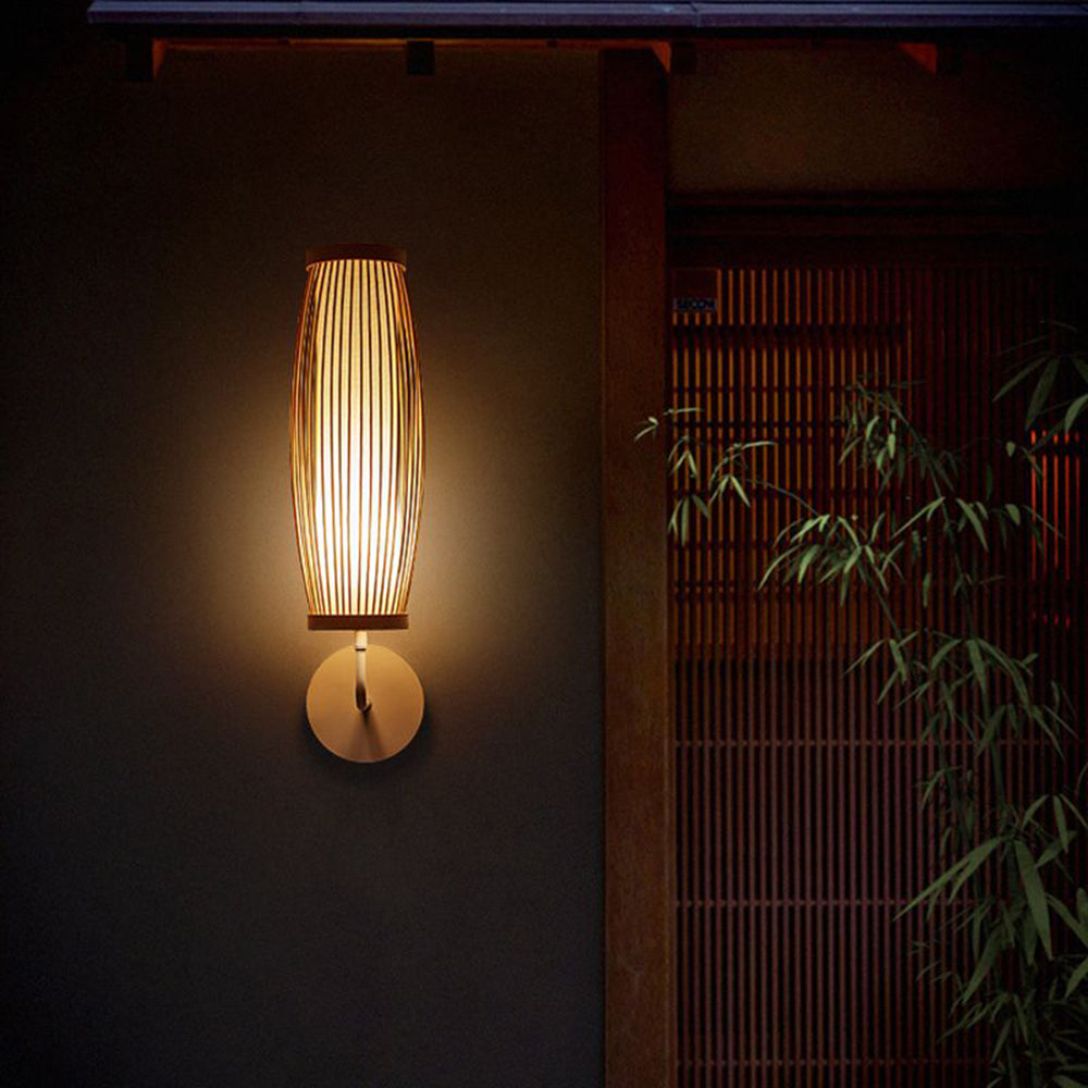 Muto Japanese Wall Lamp Indoor | Wall Lamp | Led | bamboo | 110V - 240V | Elegant Wall Illumination