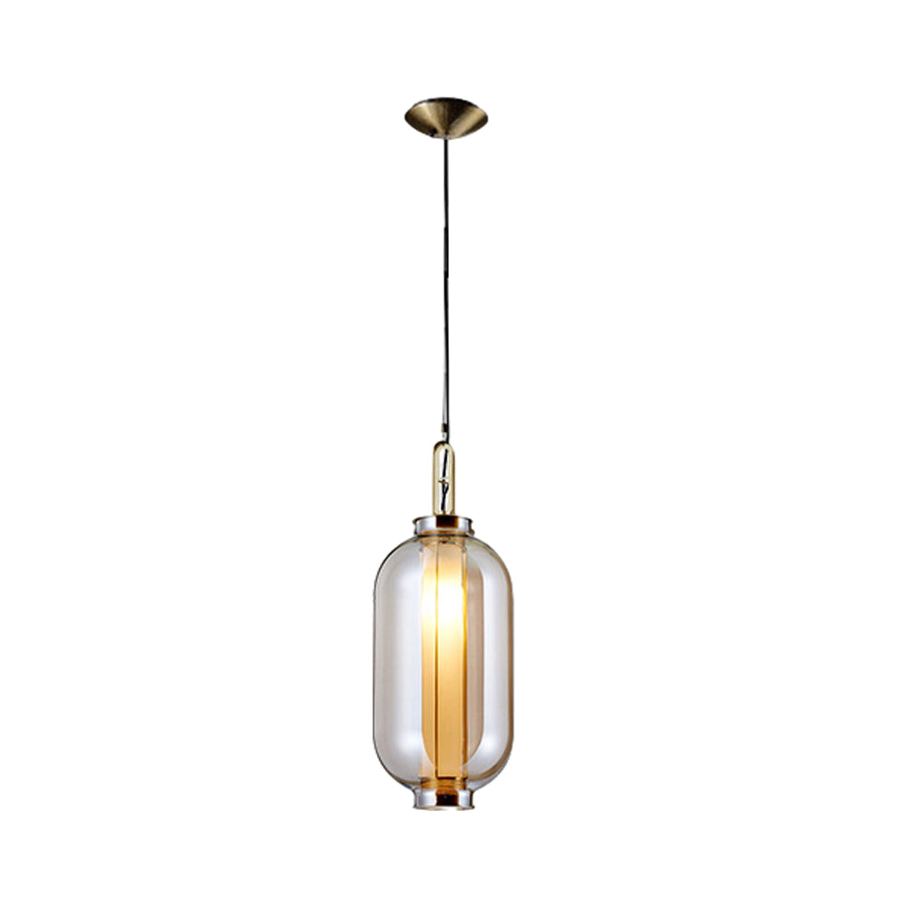 Amber Glass Hanging Lamp | Lighting | Warm White | glass | 110V | Premium Lighting Solution