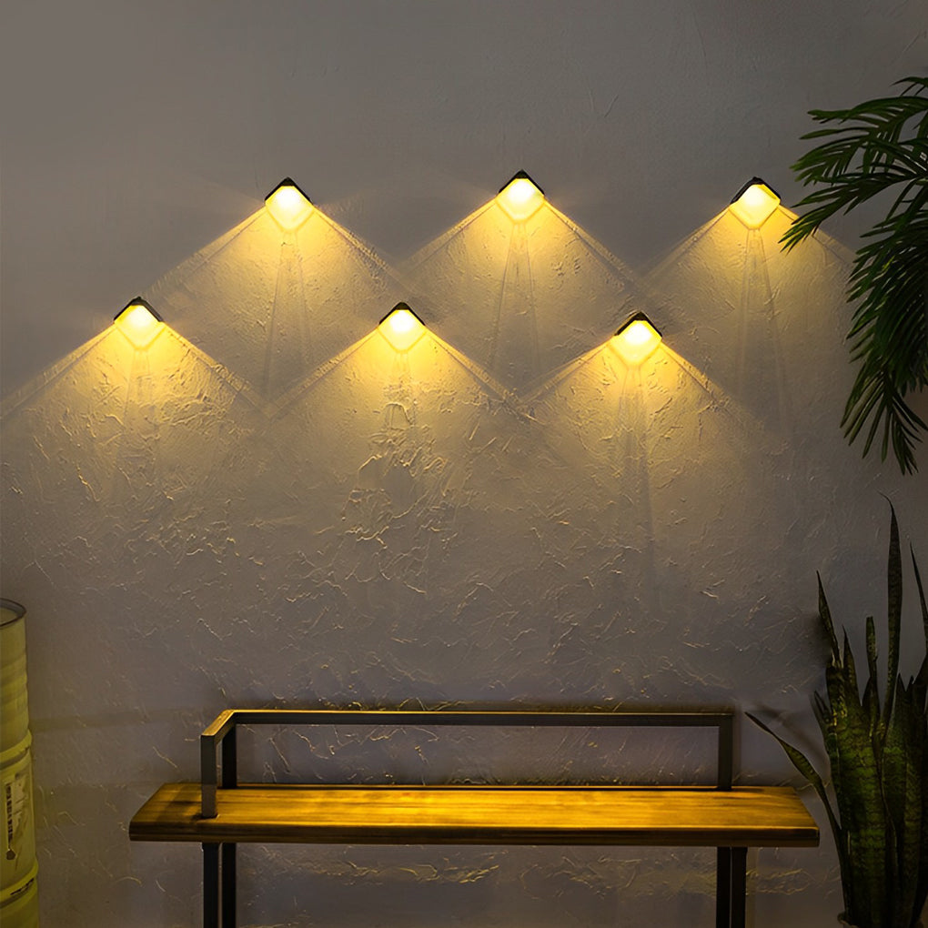 Waterproof Multicolor Modern Solar Wall | Lighting | Led | Warm White | 6W | 2V | Premium Lighting Solution