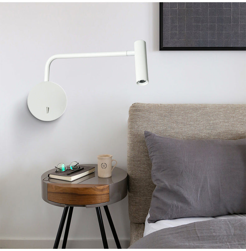 Modern Wall Lamp Black/White Living | Wall Lamp | Led | Metal/Acrylic | 110V-240V | Elegant Wall Illumination