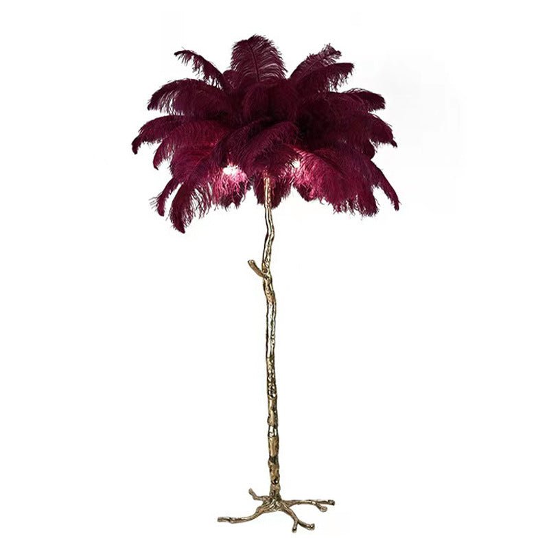 Nordic Ostrich Feather Floor Lamp | Floor Lamp | LED | resin | 260v | Stylish Floor Lighting