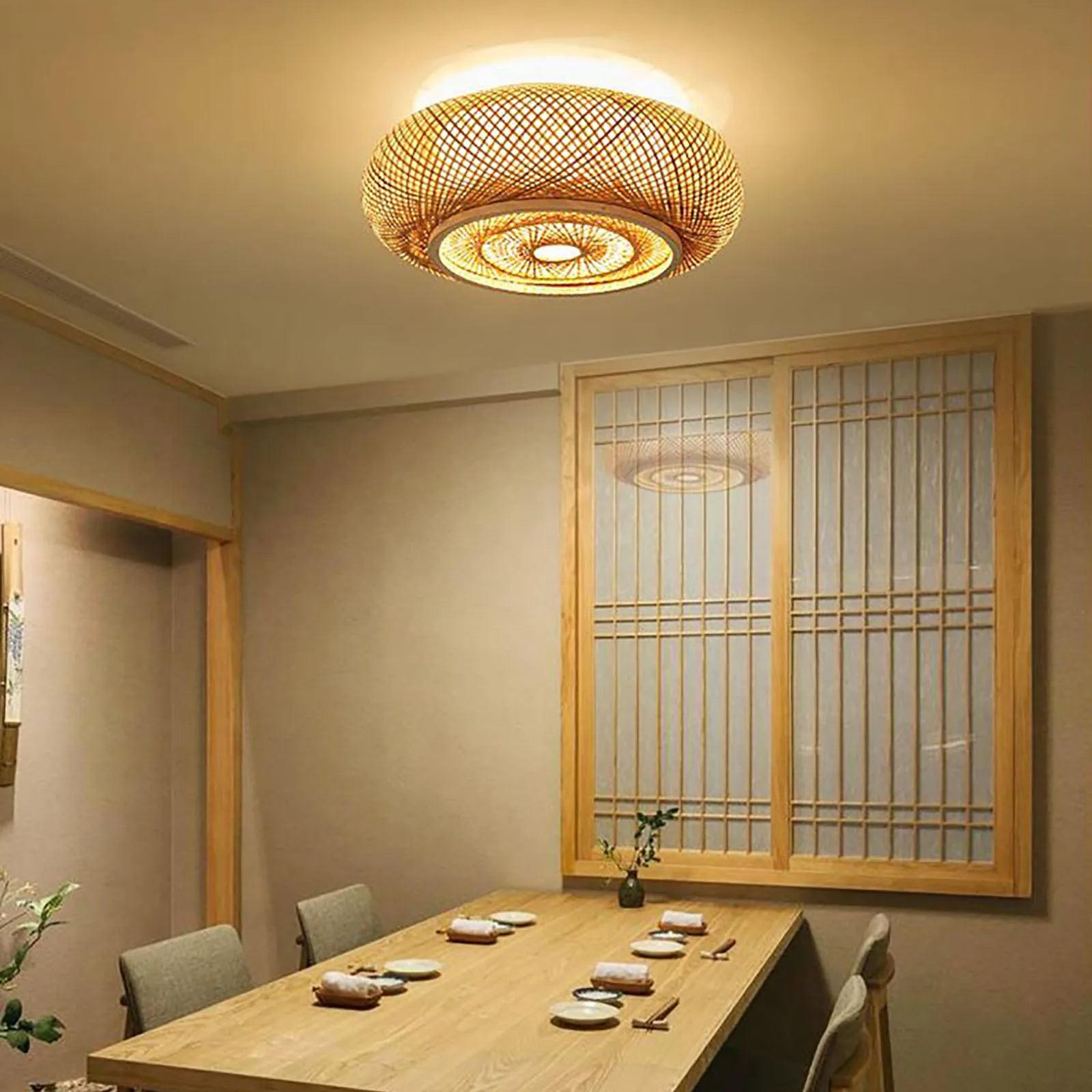 ZenLight Bamboo Recessed Ceiling Lamp | Lighting | metal | Premium Lighting Solution