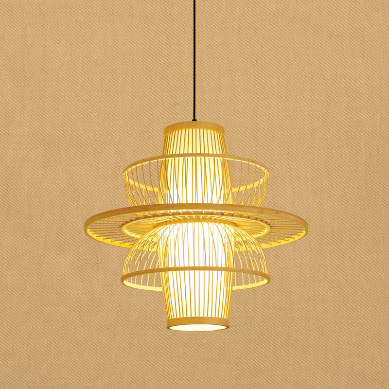 LotusLight Asian Bamboo Hanging Lamp | Lighting | LED | bamboo/rattan | Premium Lighting Solution