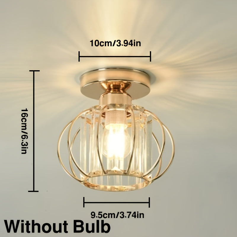 CrystalGlow Luxury Crystal Hallway Lamp, | Lighting | metal | Premium Lighting Solution