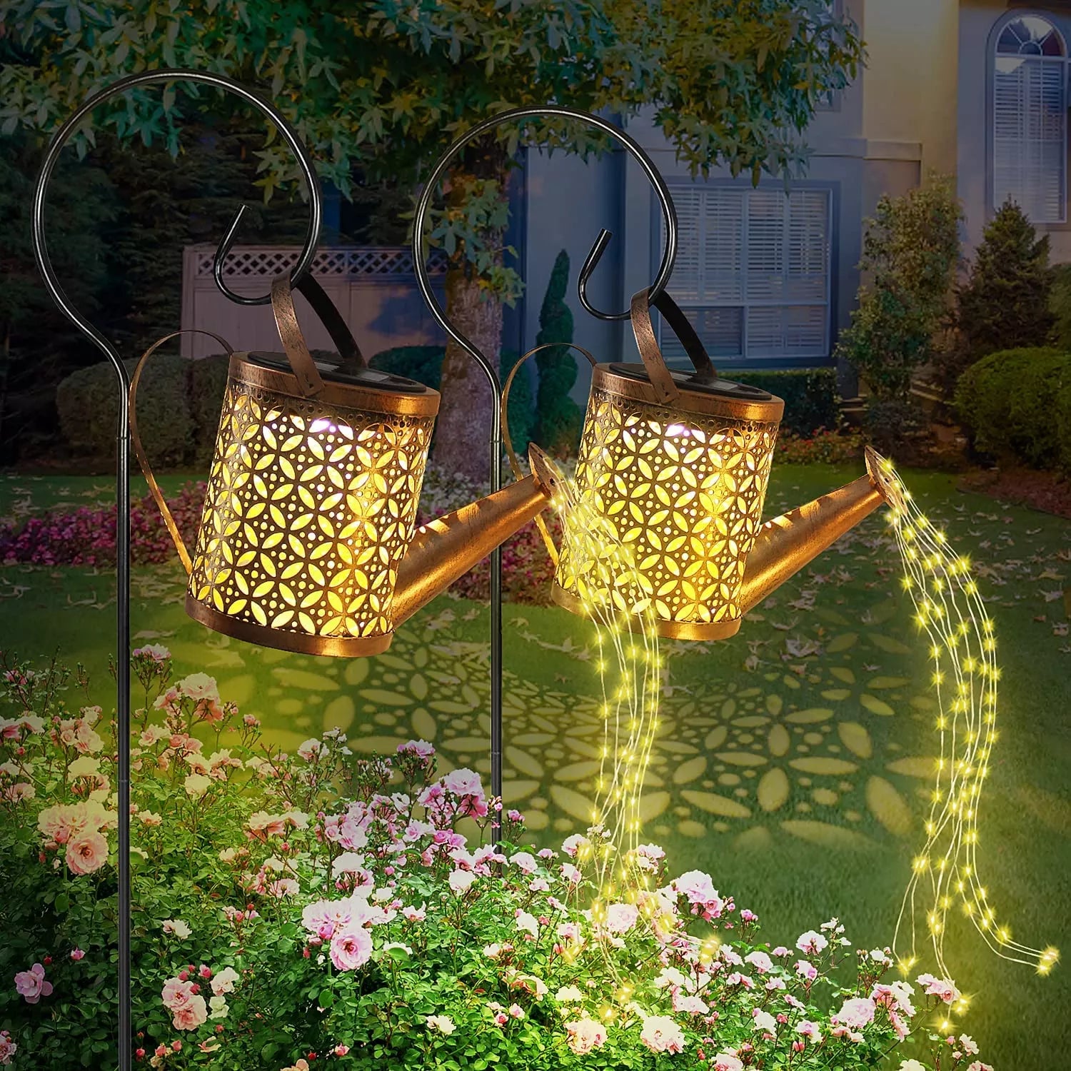 Enchanted Watering Can, Solar Powered | Lighting | LED | warm white | copper/iron/metal | Premium Lighting Solution