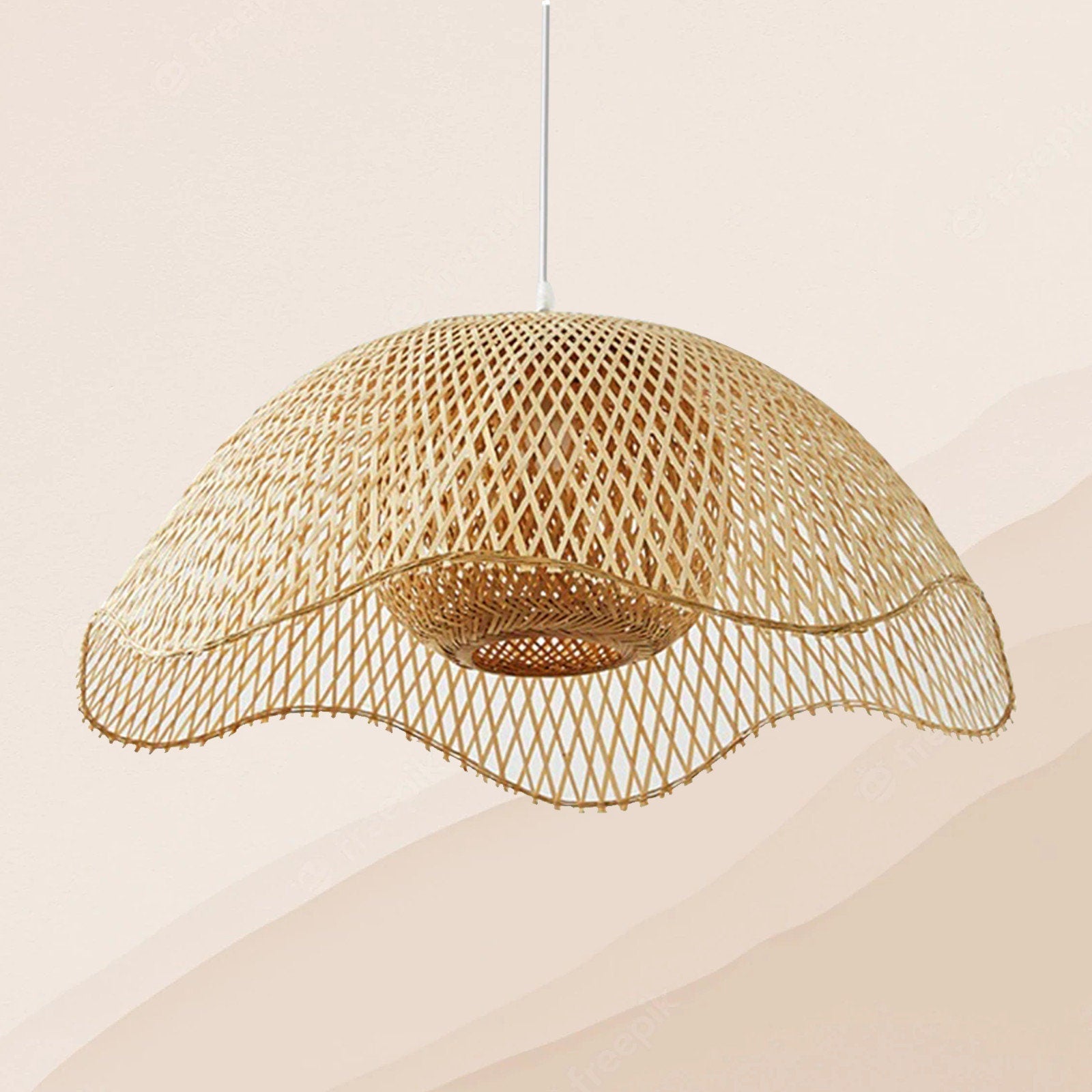 Handmade Bamboo Hanging Lamp | Lighting | bamboo | 40W | Premium Lighting Solution