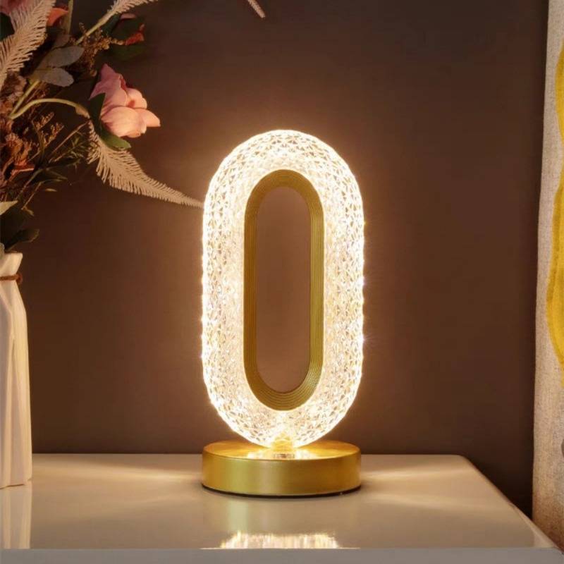 Crystaluxe™ Elegant Table Lamp Dimmable | Table Lamp | LED | metal/Plastic/crystal | 3W | Sleek Table Accent