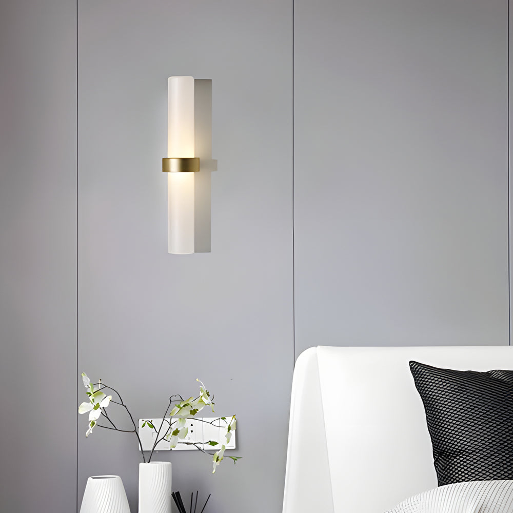 LumiTube Modern Wall Lamp made | Wall Lamp | Led | Warm White | glass/metal | Elegant Wall Illumination
