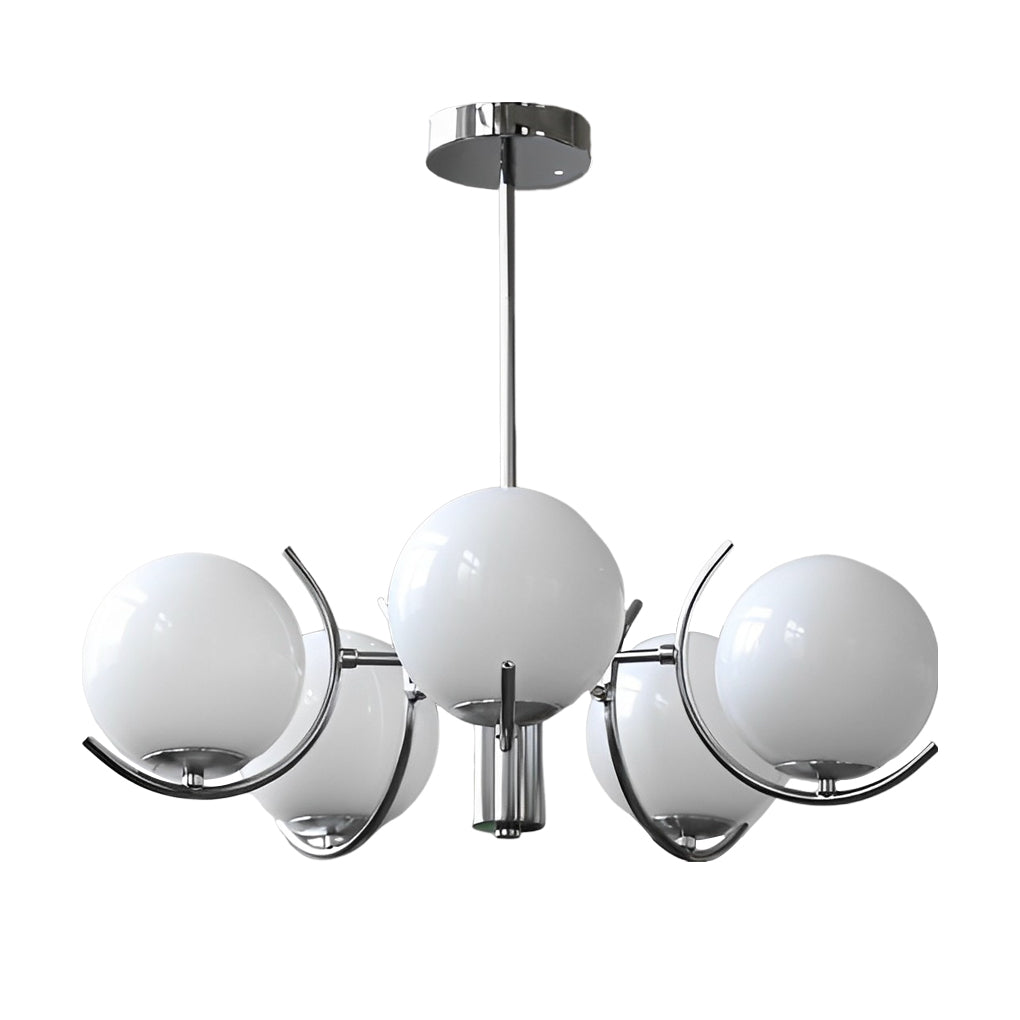 4/5-light Glass Globe Ball Electroplating | Ceiling Light | warm white | glass/iron | 110V | Modern Ceiling Lighting