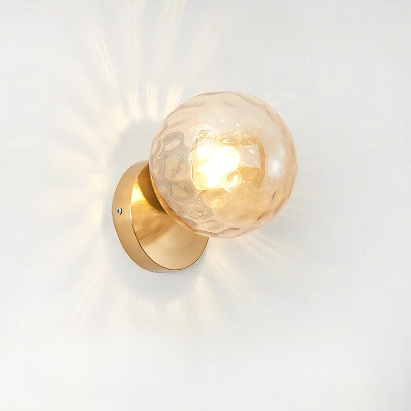 GoldLicht Modern Gold Wall Lamp | Wall Lamp | Led | glass/metal | 220V | Elegant Wall Illumination