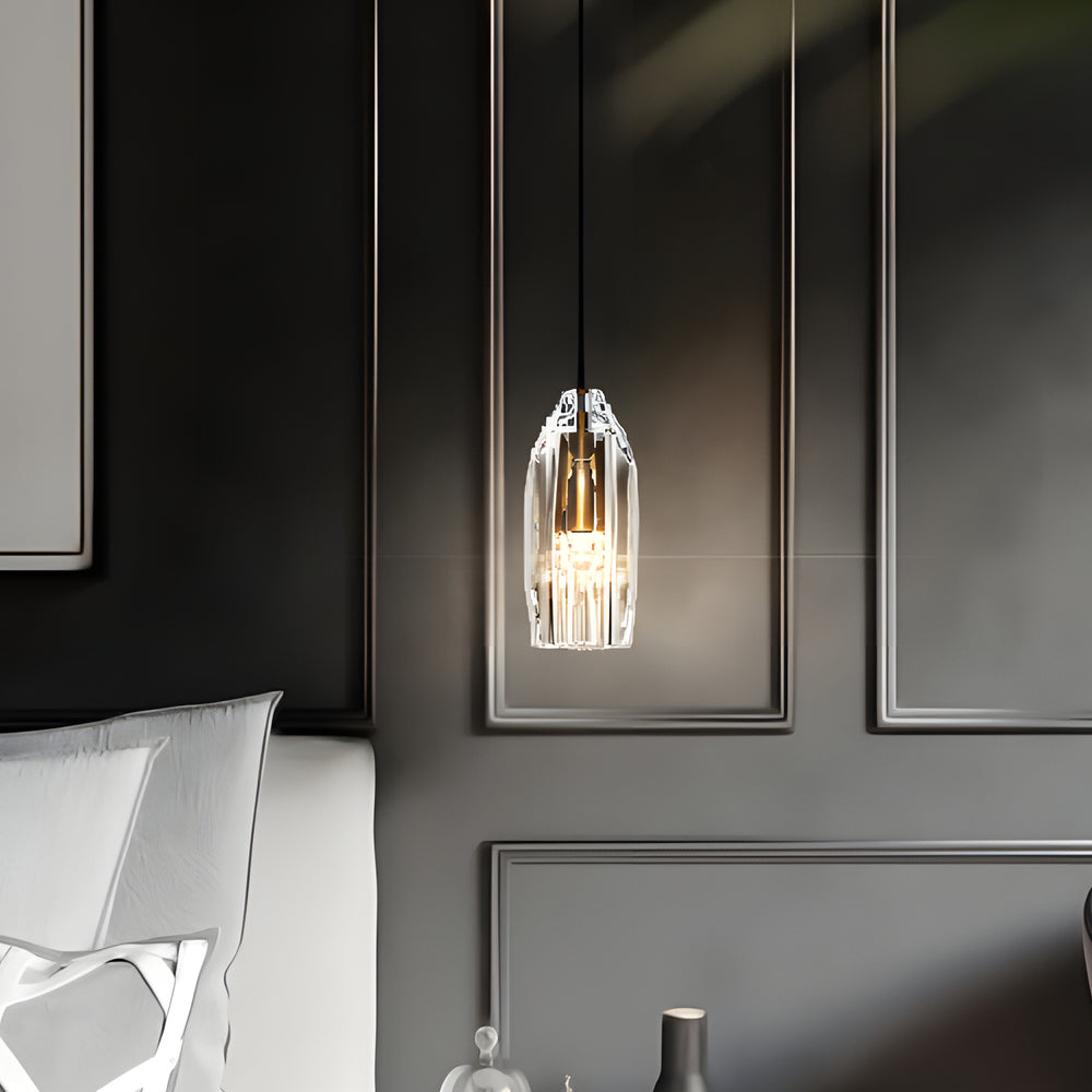 Geometric Hanging Lamp Crystal | Lighting | LED | brass | 12W | 110V | Premium Lighting Solution
