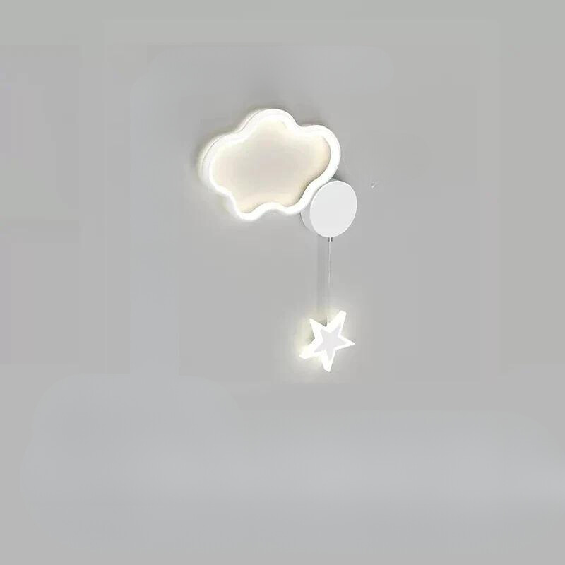LumiDroom Clouds Star Moon Wall | Wall Lamp | Led | plastic | Elegant Wall Illumination
