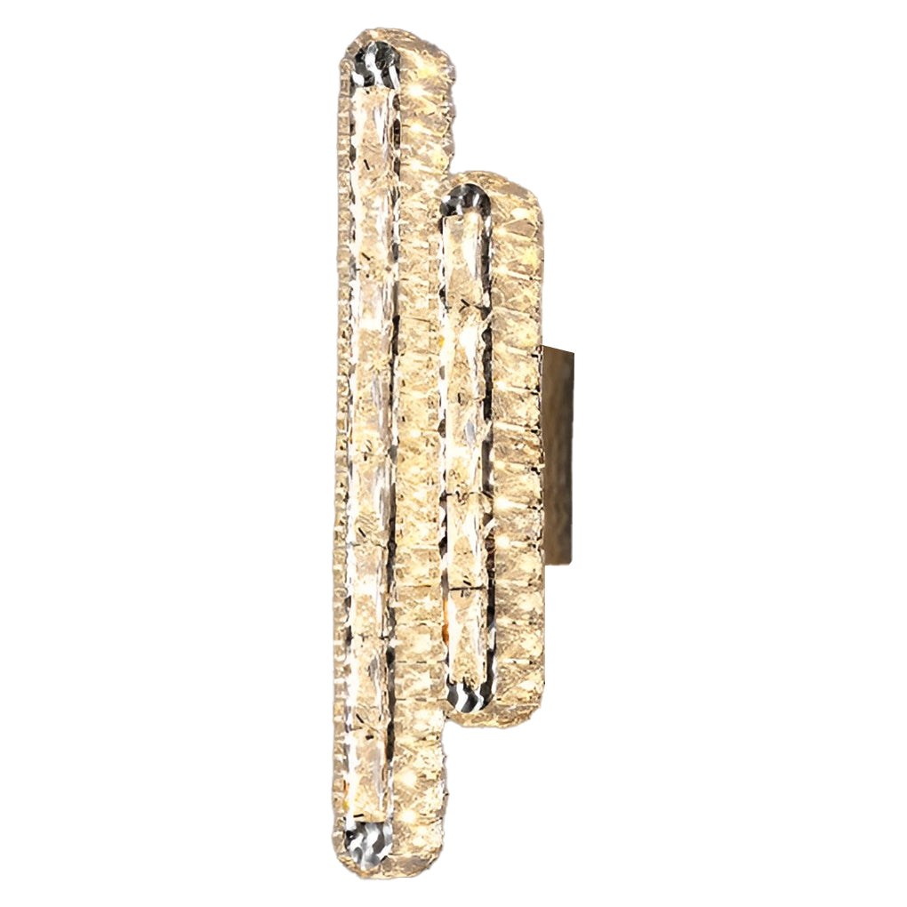 CrystalLux Double Crystal Wall Lamp | Wall Lamp | Led | metal | 220V - 240V | Elegant Wall Illumination