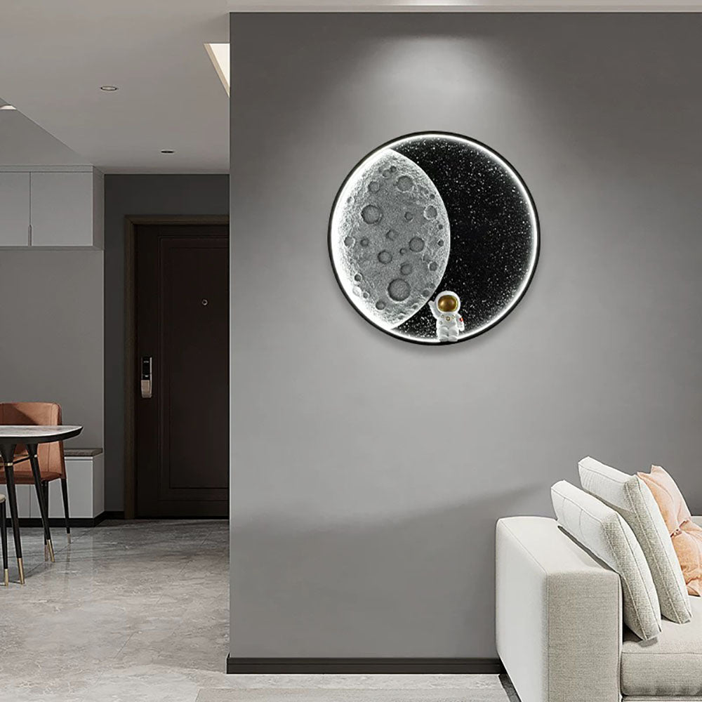 Elif Modern Astronaut Moon Wall | Wall Lamp | Led | metal | 10W | 110V - 240V | Elegant Wall Illumination