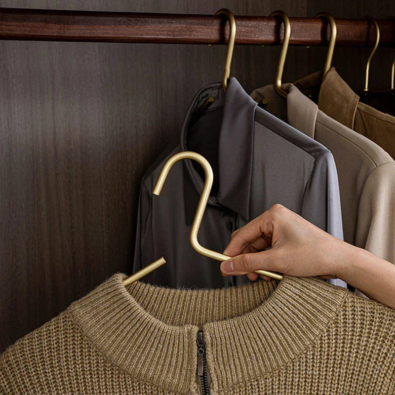 GlamHangs Set of Gold/Silver Clothes Hangers Seamless | Appliance | Metal | Functional Home Appliance