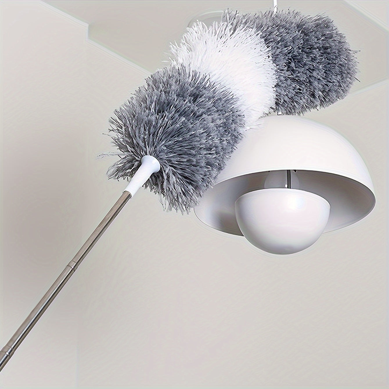StretchDuster | Uitschuifbare microvezel stofdoek met buigbare kop - ideaal voor hoge plafonds