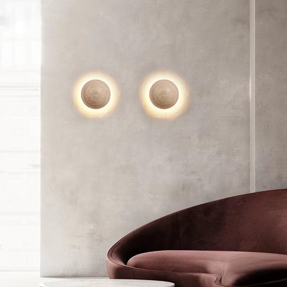 Anais Stone Lamp Spherical Wall | Wall Lamp | Elegant Wall Illumination