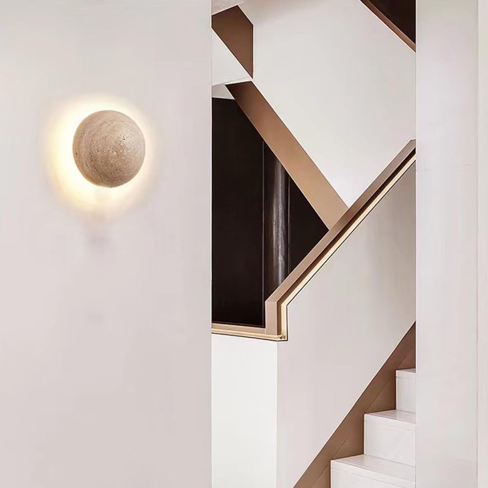 Anais Stone Lamp Spherical Wall | Wall Lamp | Elegant Wall Illumination