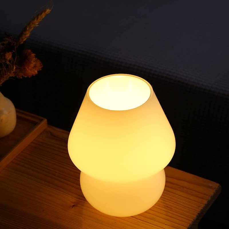 Mushroom Lamp Vintage Glass Night | Lighting | Led | glass | Premium Lighting Solution