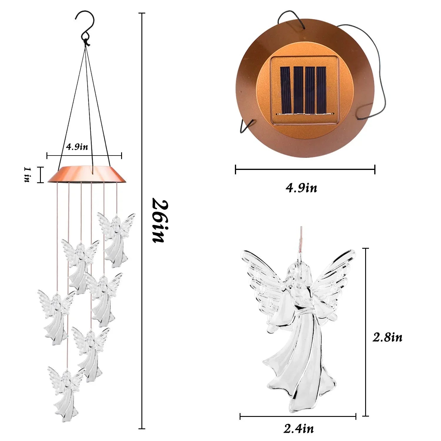 Solar Guardian Angel Wind Chimes | Lighting | LED | Premium Lighting Solution