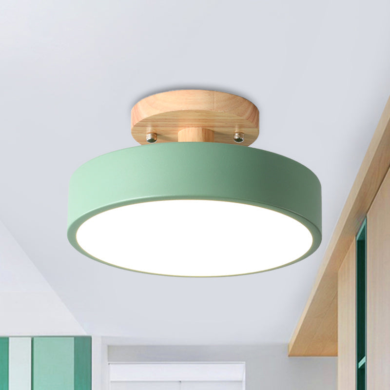 Scandinavian Drum Ceiling Lamp | Lighting | LED | metal/wood | 39 watts | Premium Lighting Solution