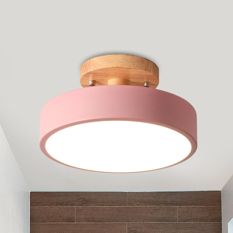 Scandinavian Drum Ceiling Lamp | Lighting | LED | metal/wood | 39 watts | Premium Lighting Solution