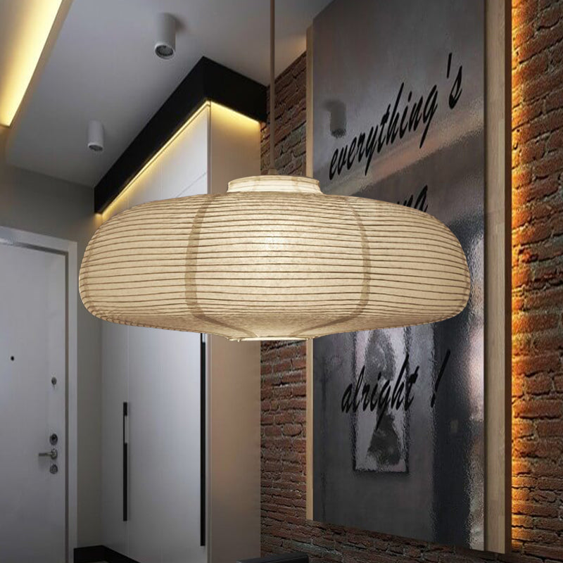 Paper Hanging Lamp Traditional White | Lighting | LED | fabric | 110V-120V | Premium Lighting Solution